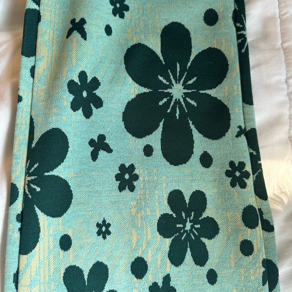 urban outfitters blue floral print bryn pull-on flare pant - Picture 3 of 7